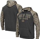 Men's Mississippi State Bulldogs Gray Camo Pullover Hoodie,baseball caps,new era cap wholesale,wholesale hats